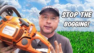 How-To Adjust Your Chainsaw Carburetor So It Stops Bogging Down! Stihl Husqvarna Poulan