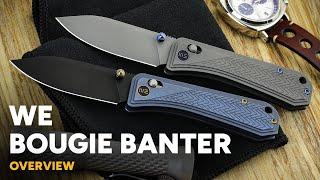 WE Knives Bougie Banter - S45VN & Titanium Crossbar Lock - Overview