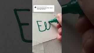 Here you are Ella! ️ #green #markers #art #foryou #name #viral