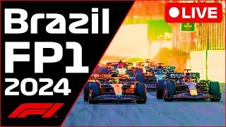 F1 LIVE - Brazil GP FP1 - Commentary + Live Timing