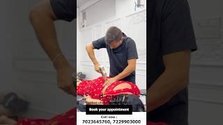 Lower back pain adjustment by chiropractor dr. Pankaj Choudhary|Best chiropractor in Hyderabad|#feed
