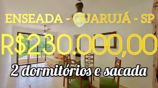 Apartamento à venda com 2 quartos na praia da Enseada em Guarujá- SP