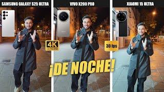 CAMERA COMPARISON: Xiaomi 15 ULTRA vs VIVO X200 PRO vs Samsung GALAXY S25 ULTRA at NIGHT