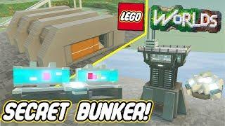 Lego Worlds | Secret Bunker Showcase!