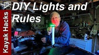 Kayak Lights For Night Fishing - Rules and DIY Kayak Light Pole / Sidelights