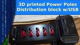 Ham radio and 3D printing - Power Poles distribution block with USB charger