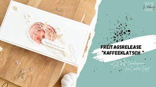 Freitagsrelease bei Creative Depot „Kaffeklatsch“ | Karteninspiration | Verpackung mit Zieheffekt