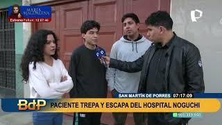 Paciente trepa poste y escapa de hospital de Salud Mental Honorio Delgado