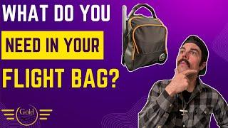 Pilot Flight Bag Essentials | Student Pilot Private Pilot and Beyond