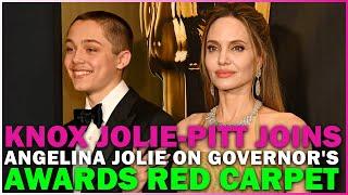 Knox Jolie-Pitt joins Angelina Jolie on Governor's Awards red carpet after 3 year hiatus