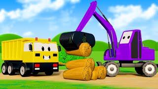 Construction Vehicles - Can We Build a Bridge Across the River in Just 1 Hour? Toy City Construction