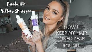 HOW I KEEP MY HAIR TONED ALL YEAR ROUND - FANOLA NO YELLOW SHAMPOO | Natalie Brown