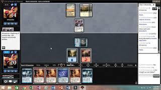 MTGO Pauper match, Izzet Delver vs Mono White