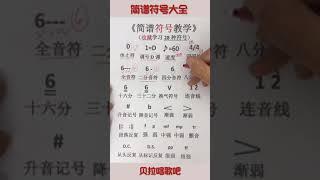 简谱符号大全，男老师详细讲解