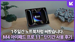 새로운 11" M4 아이패드 프로 솔직한 후기 - 노트북 처럼 사용해봤습니다