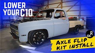 HOW TO: Square body flip kit install // 6.4 Hemi swapped C10 ep5