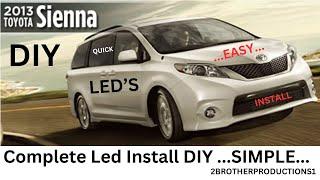 Sienna 2013 Full complete Led Install DIY