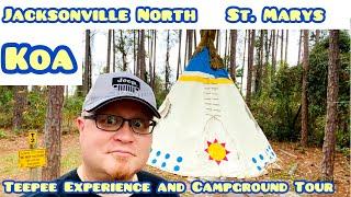 KOA Teepee Camping and Campground Tour | Jacksonville North St. Marys