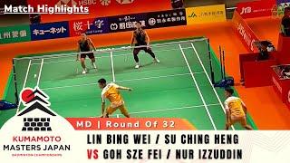 R32 - Japan Masters 2024 - Goh Sze Fei/Nur Izzuddin (MAS) vs Lin Bing Wei/Su Ching Heng (TPE)