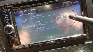 Kenwood DNX6690HD Navigation firmware & Bluetooth update