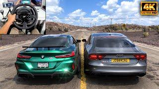 BMW M8 (890HP) & Audi RS7 (860HP)  | Forza Horizon 5 | Thrustmaster T300RS gameplay