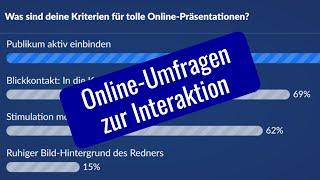 Online-Umfragen zur Interaktion mit deinem Publikum