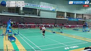 [Live직캠] 여대 준결승_5단 | 한국체대 (최조현) vs 군산대 (황현정) / 2020전국봄철종별 배드민턴리그전