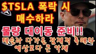 $TSLA 폭락 시 매수하라! / 물량 대이동 준비!! / 테슬라 다가올 잠재적 촉매와 예상보다 큰 악재 (월가 기관 리포트) / 테슬라 2연타 PT 대폭 상향 / Tesla 투자