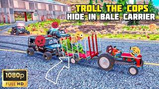 TROLL THE COPS, HIDE INSIDE THE BALE CARRIER | OFF THE ROAD HD OPEN WORLD DRIVING GAME