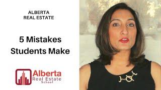 5 Mistakes Students Make in Alberta Real Estate Exams