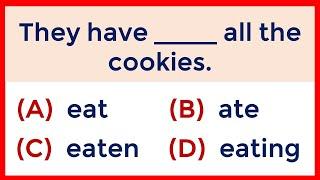 Irregular Verbs Quiz ️ | If you pass this test, your English is FANTASTIC! 