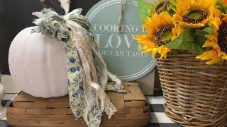 5 EASY & SIMPLE WAYS TO MAKE FRENCH COUNTRY SHABBY CHIC FARMHOUSE BOWS!  DIY RAG MESSY BOW! (186)