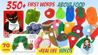 FIRST WORDS for Toddlers and Baby | Vegetables and Fruits | The Very Hungry Caterpillar Read Aloud