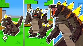 I Survived 100 DAYS as GODZILLA in HARDCORE Minecraft!