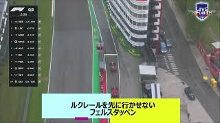 【F1】ルクレールを先に行かせないフェルスタッペン【スプリント予選Q3】イモラ