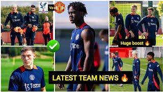 JUST NoWUGARTE,Zarkizee,Højlund|MAN UNITED TRAINING AHEAD OF C.Place MatchCONFIRMED #manunitednews