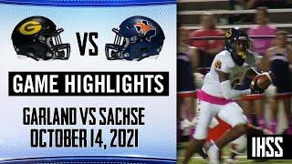 Garland at Sachse - 2021 Week 8 Football Highlights