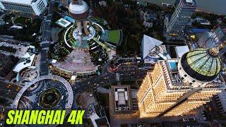 Shanghai City China By Drone 4k - Shanghai China City Drone Shots - 上海 中國