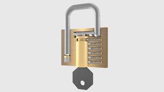 How padlocks work (3D Animation)