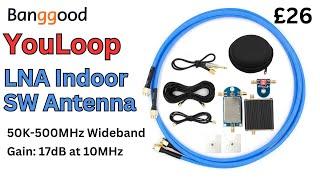 YouLoop ACTIVE 50K-500MHz loop SW antenna.  A Loop that really works !