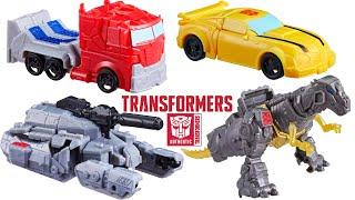 $5 Budget Transformers Toys! Authentics Bravo. Bumblebee, Optimus Prime, Megatron, and Grimlock!