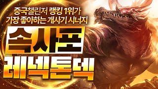 【롤토체스 강의】나오면 무조건 하세요 레넥톤을 원딜의 신으로 만들어주는 최강의 속사포 레넥톤덱 핵심공략(롤체 시즌14 티어덱 1티어 챌린저 구루루 롤토체스 초보자 강의 사이퍼)