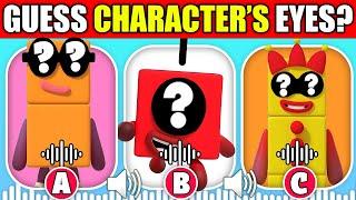 Guess the NUMBERBLOCKS Characters by Their Eyes & Voice!  | NumberBlocks Animation | 1, 2, 3, 4, 5