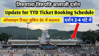 Change in TTD SED Booking Date | Tirumala Present Situation | Tirumala Tirupati Balaji Darshan