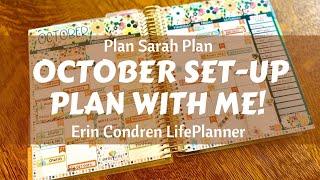 October Set-Up Plan With Me! | Pumpkin Spice Theme | Crocktober | Erin Condren Planner