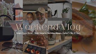 VLOG | TARGET HOME DECOR + HAUL, SURPRISE BIRTHDAY DINNER, FATHER'S DAY...