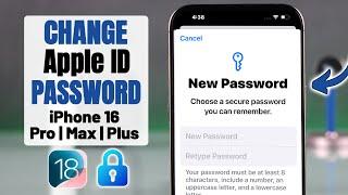 iPhone 16 Pro/Max: How to Change Password of Apple ID!