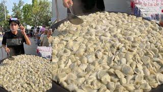 A Chinese Guy Cook Free Meals / Dumplings for the elders in a Village