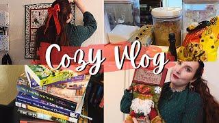 Cozy Christmas Vlog  Reading Mysteries, Decorating, Baking,  Book Declutter