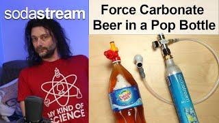 Force carbonate with a sodastream canister and Pop Tap Kit